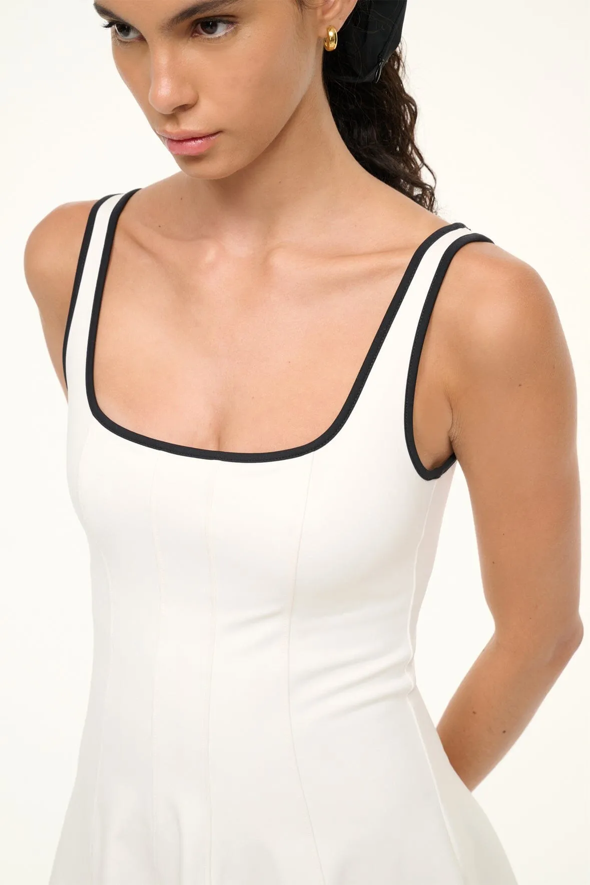MINI WELLS SPORT DRESS | IVORY BLACK
