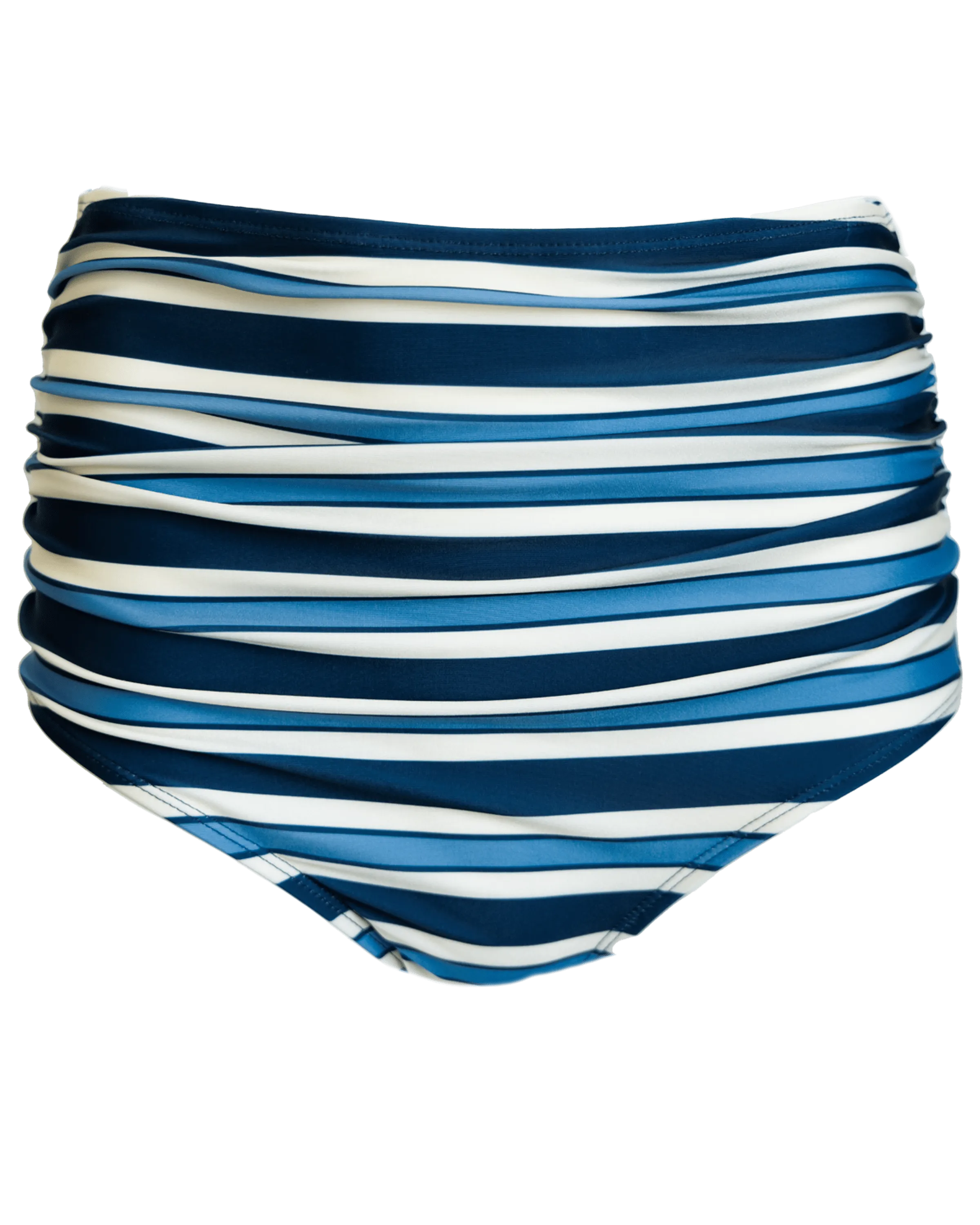 Monica Stripe Ruched High Rise Bottom