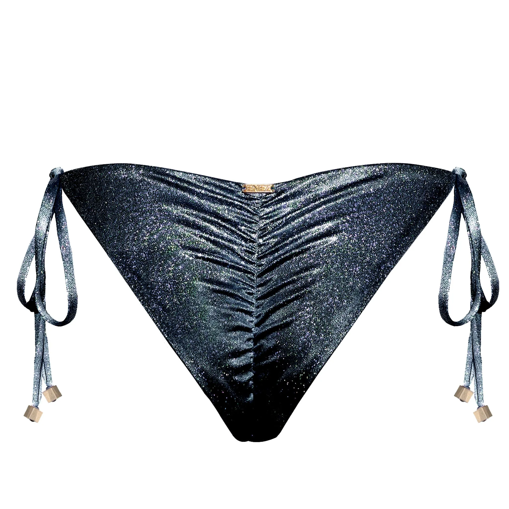 NOVA SCRUNCH BOTTOMS - GLITTER BLACK