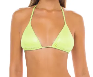 NOVA TOP - GLITTER LIME