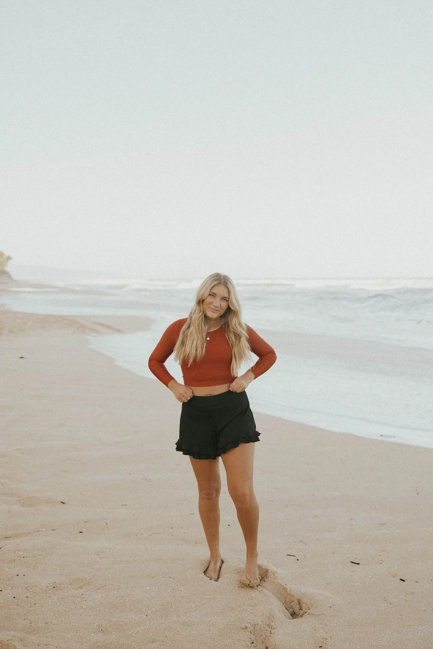 Obsidian High-Waisted Swim Shorts