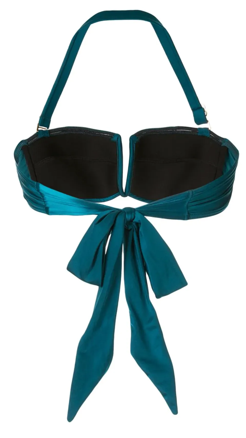 Océane Deep V Bandeau Top | Teal