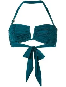 Océane Deep V Bandeau Top | Teal