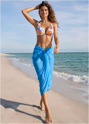 Sarong Cover-Up - Azure Blue