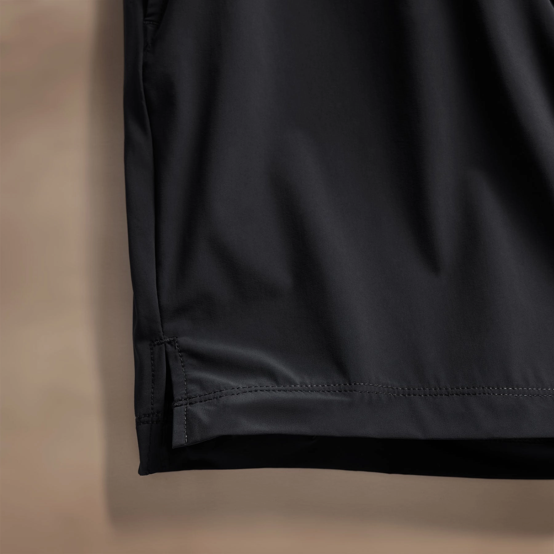 Split Hem Boardshort - Black