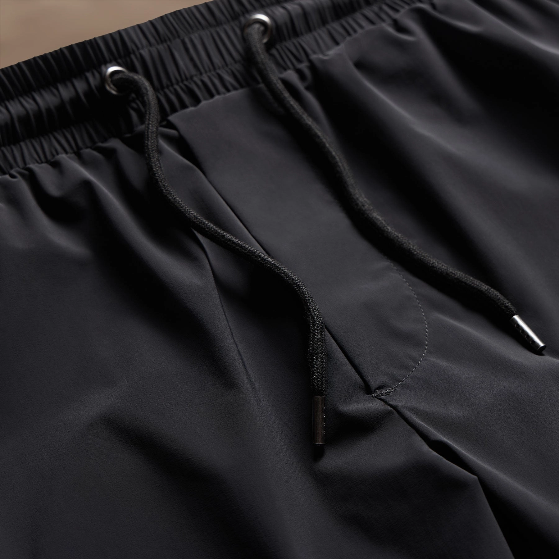 Split Hem Boardshort - Black