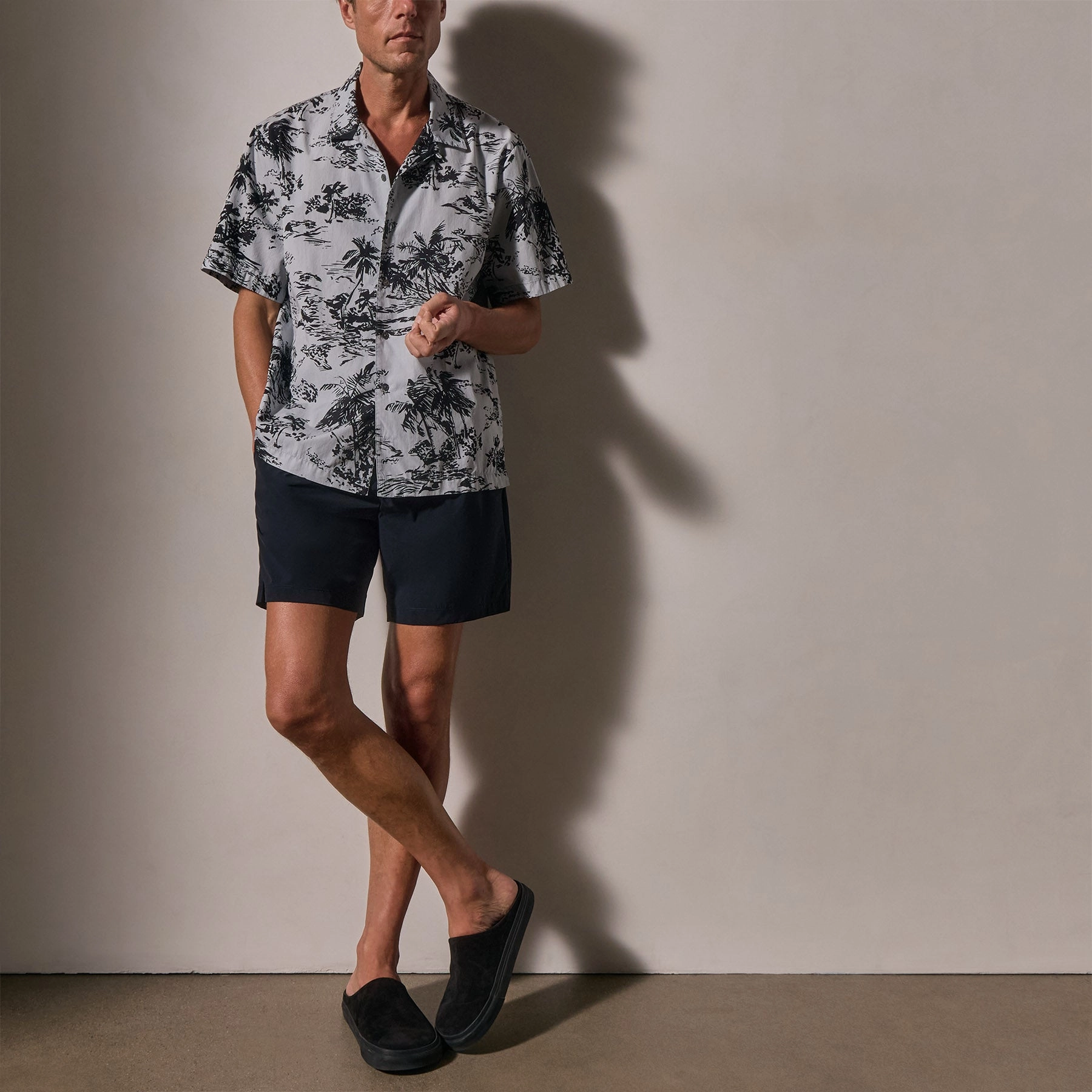 Split Hem Boardshort - Black