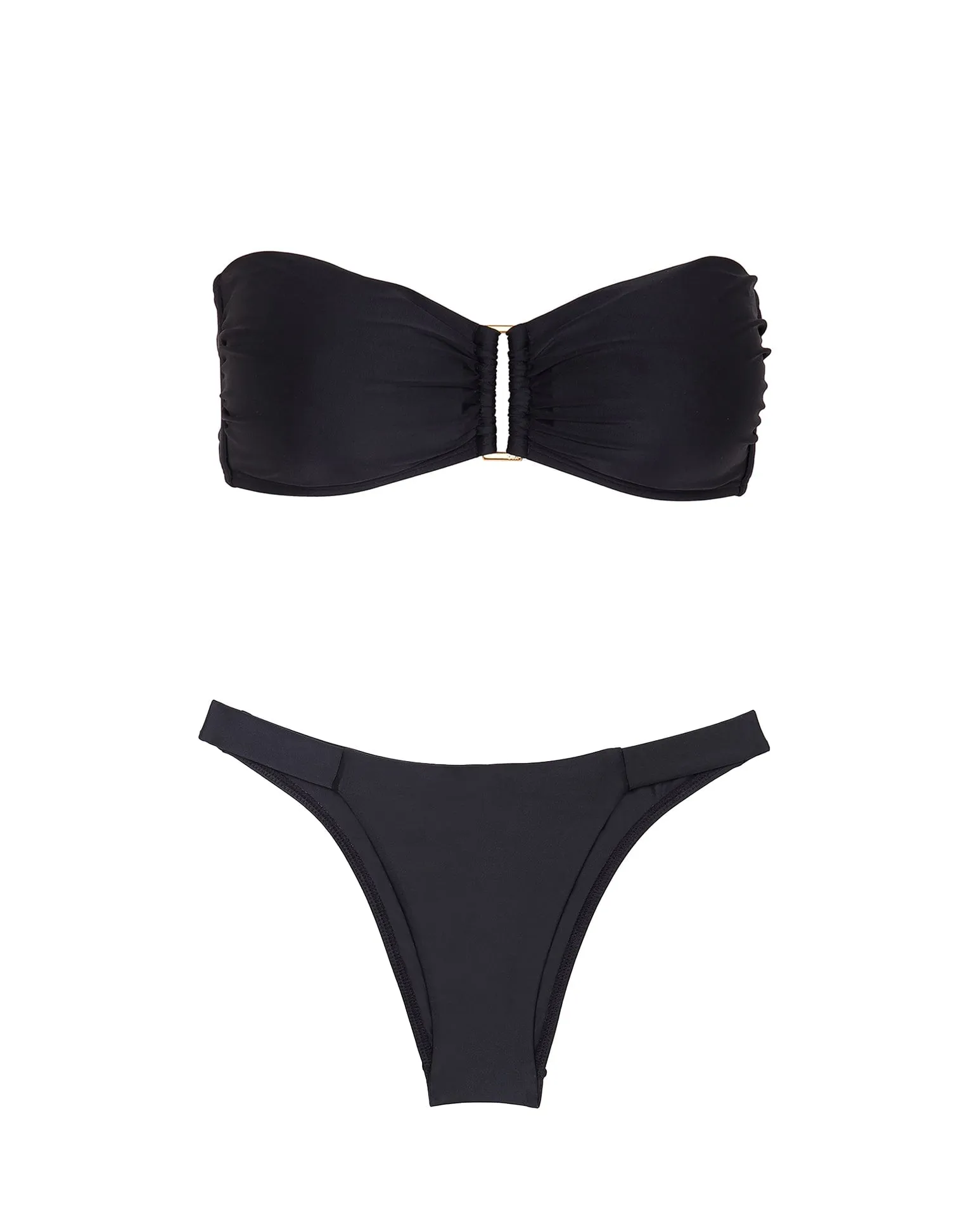 Square Bandeau Top - Black