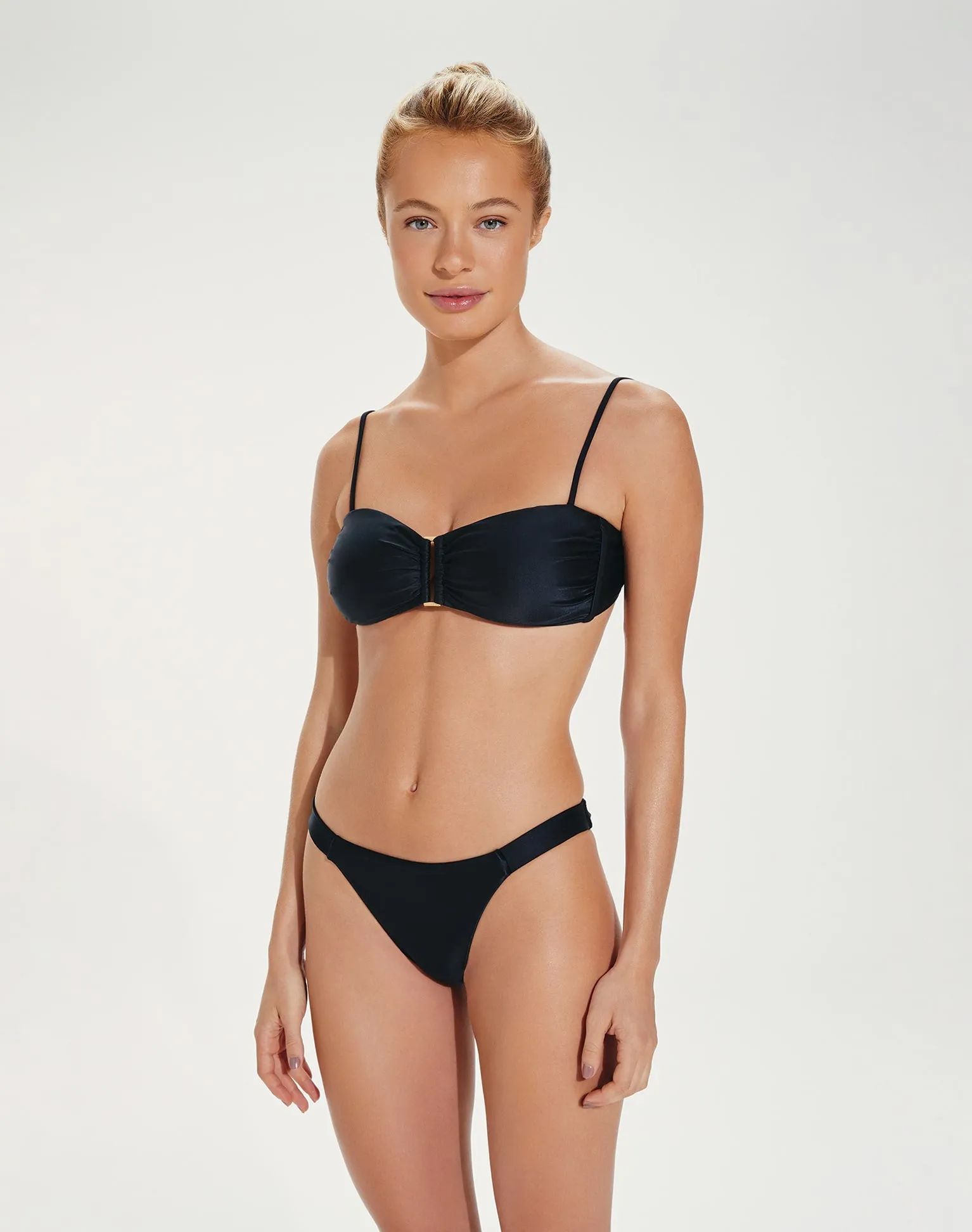 Square Bandeau Top - Black