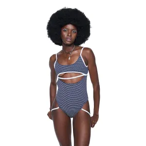 Strata Suit - Navy Wave