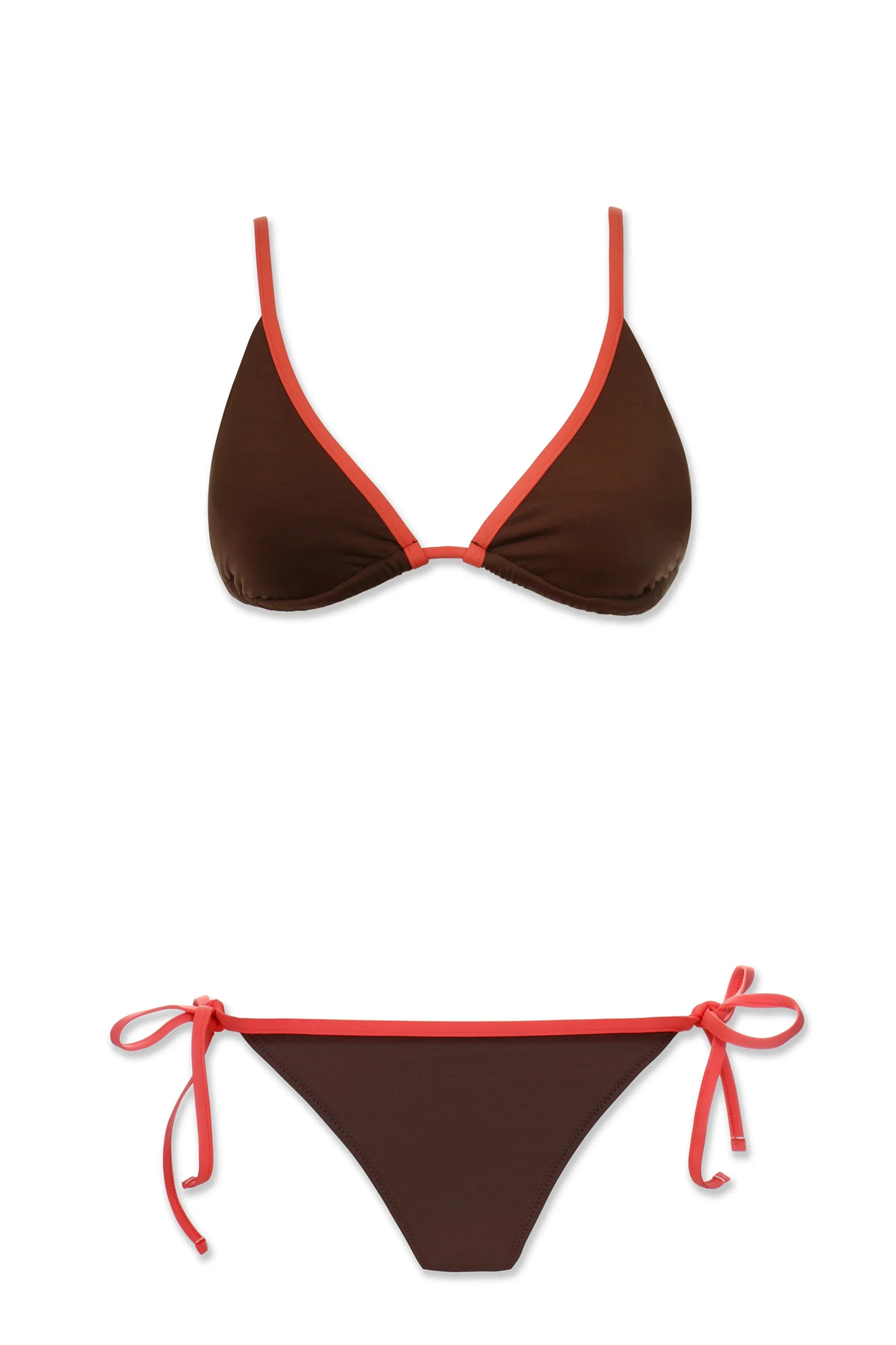 String Bottom With Binding  |  Textured Chocolate Coral