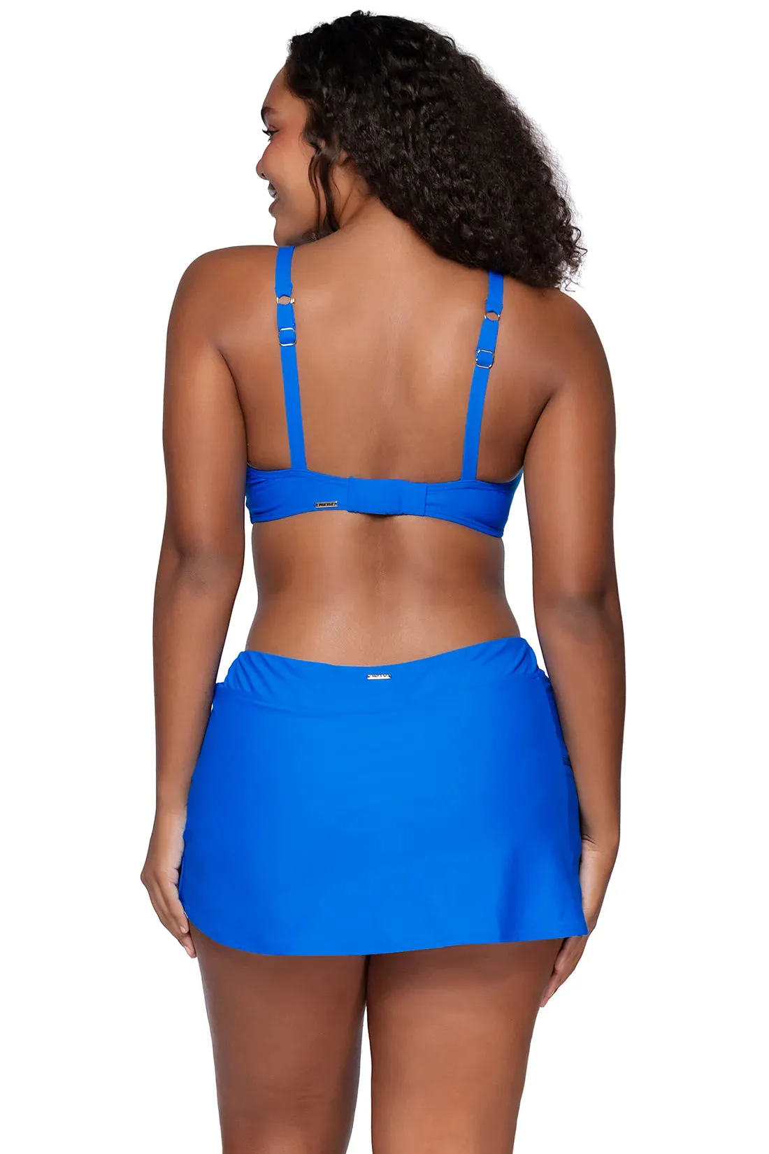 Sunsets Electric Blue Sporty Swim Skirt Bottom