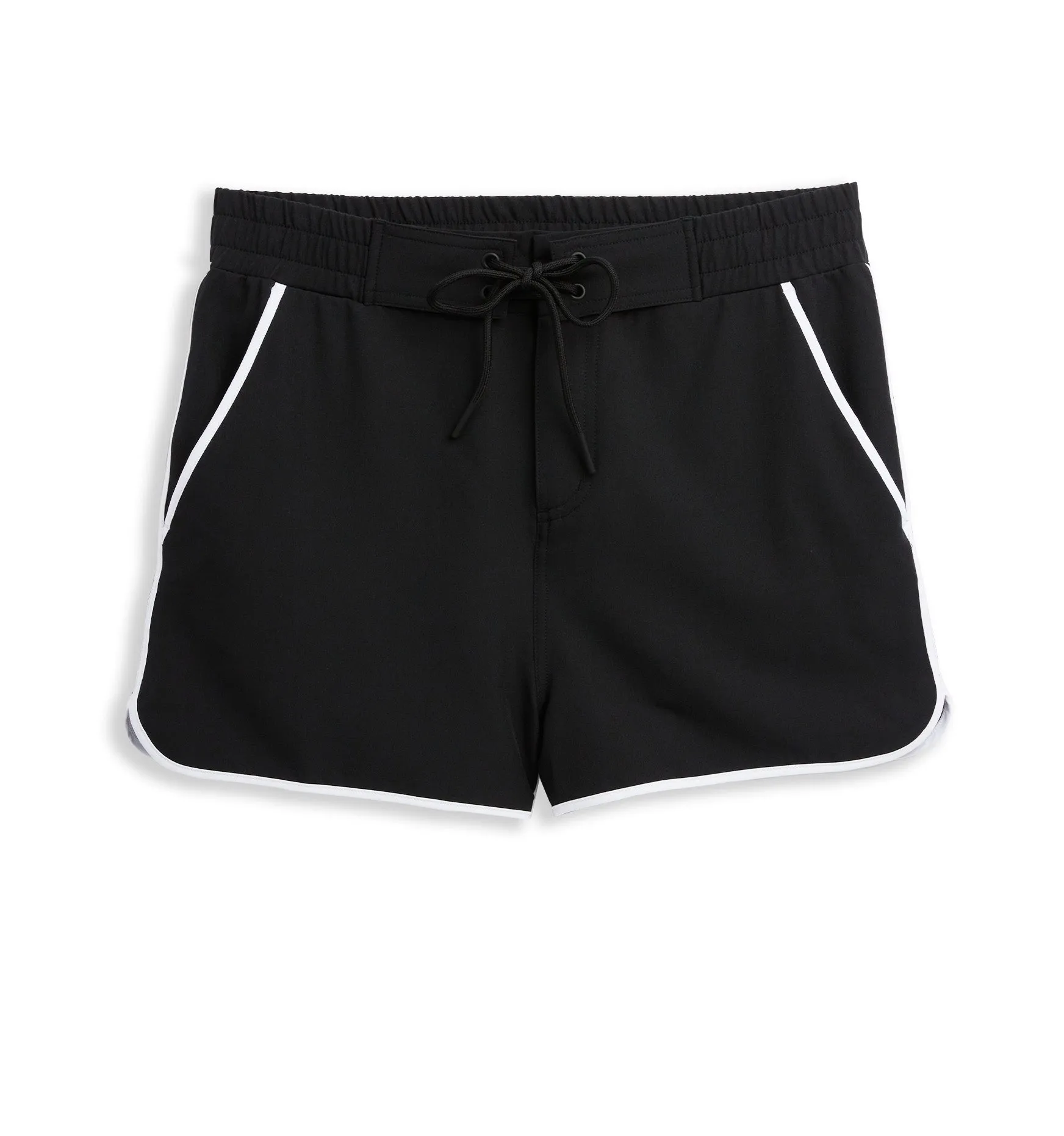 Swim 2.5" High Waisted Board Shortie - Black Novelty