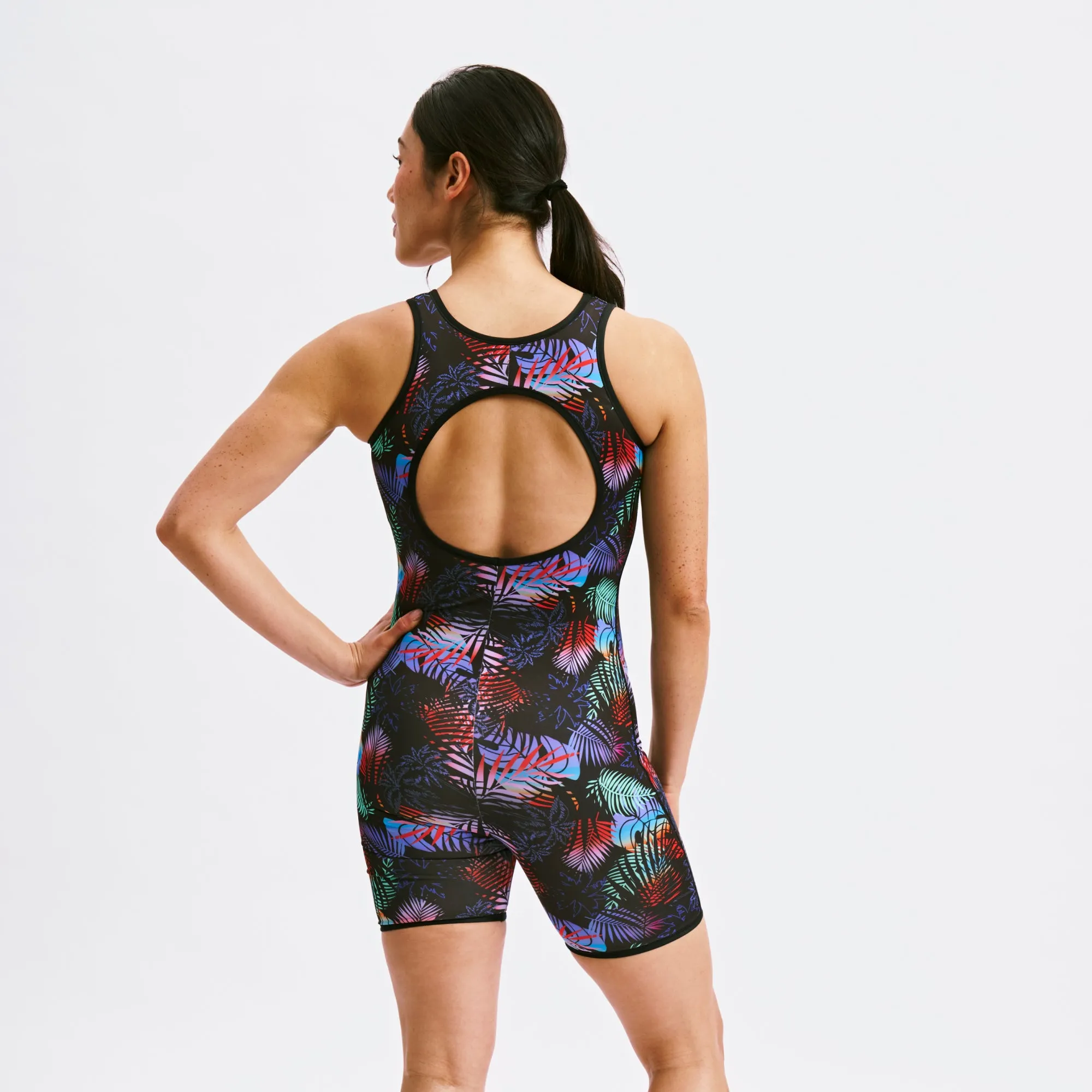 Swim 6" Reversible Sleeveless Unisuit - Palm Dreams