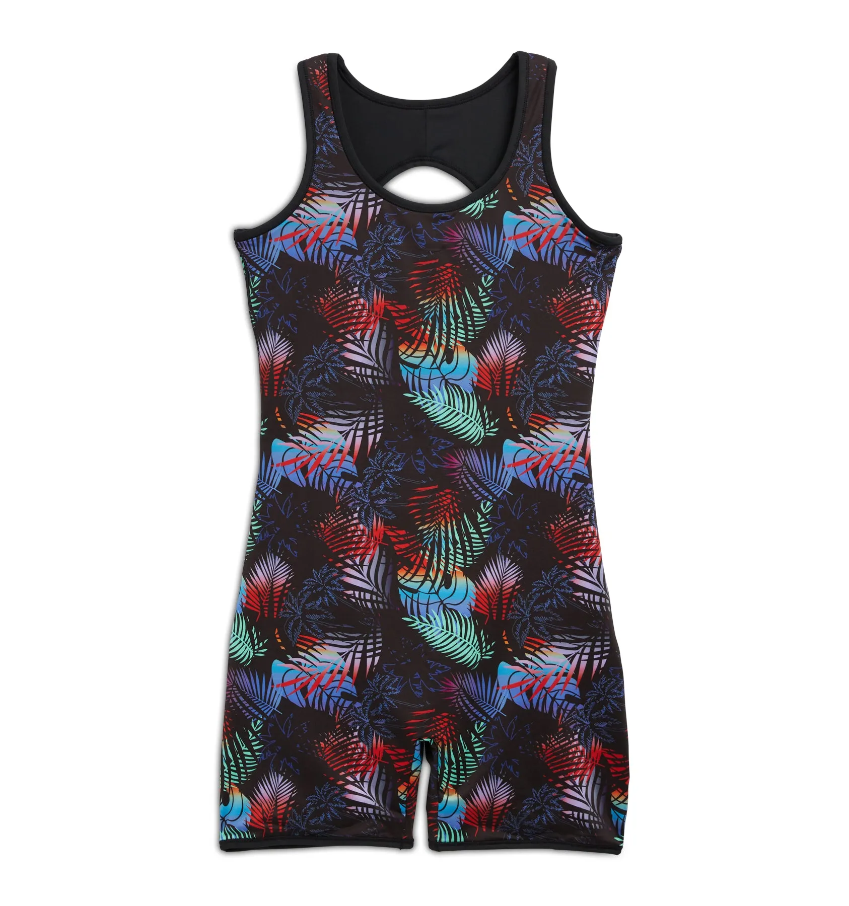 Swim 6" Reversible Sleeveless Unisuit - Palm Dreams