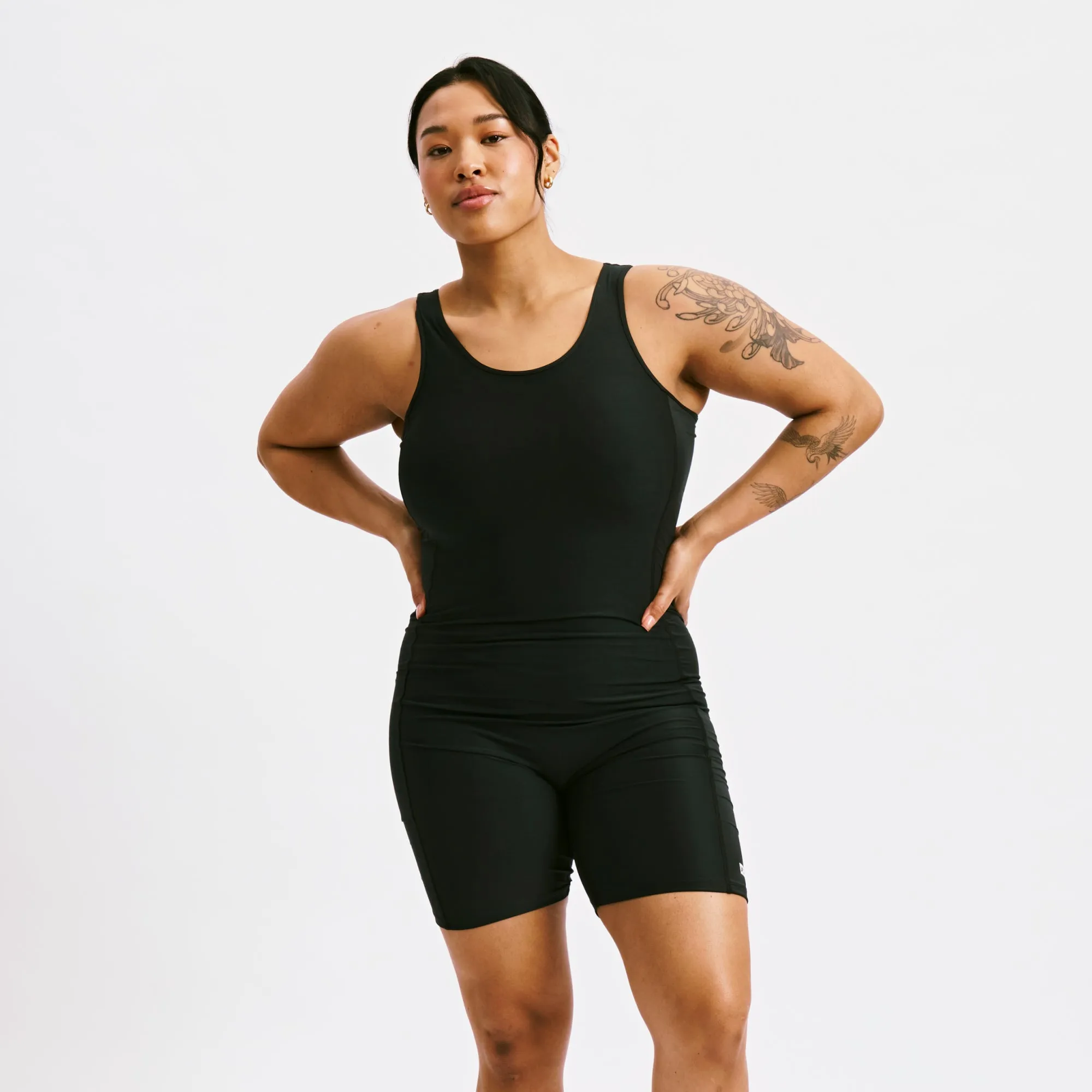 Swim 6" Reversible Sleeveless Unisuit - Palm Dreams