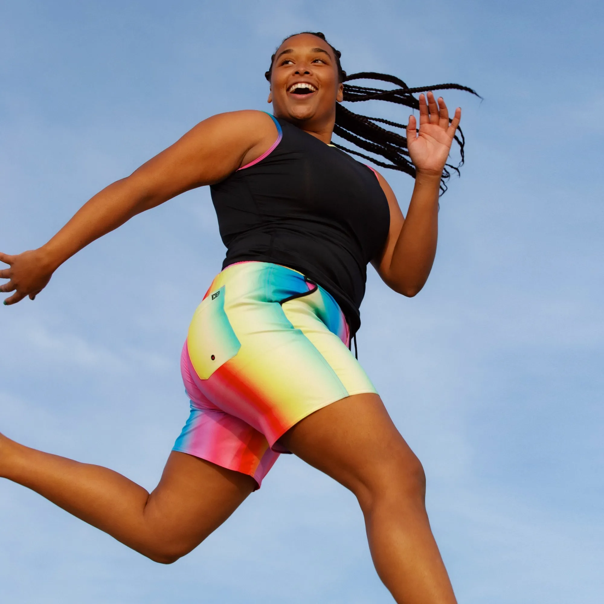 Swim 7" Heritage Board Shorts - Melting Rainbow