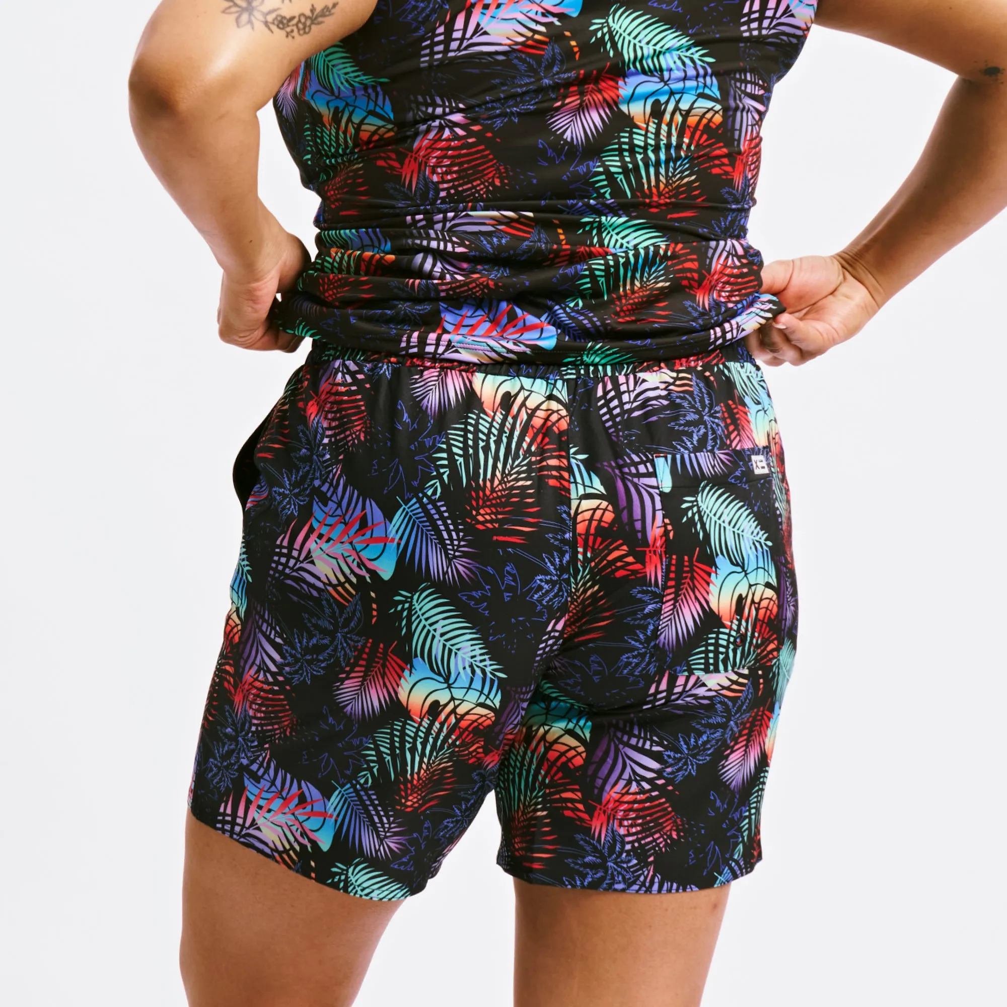 Swim 7" Heritage Board Shorts - Palm Dreams