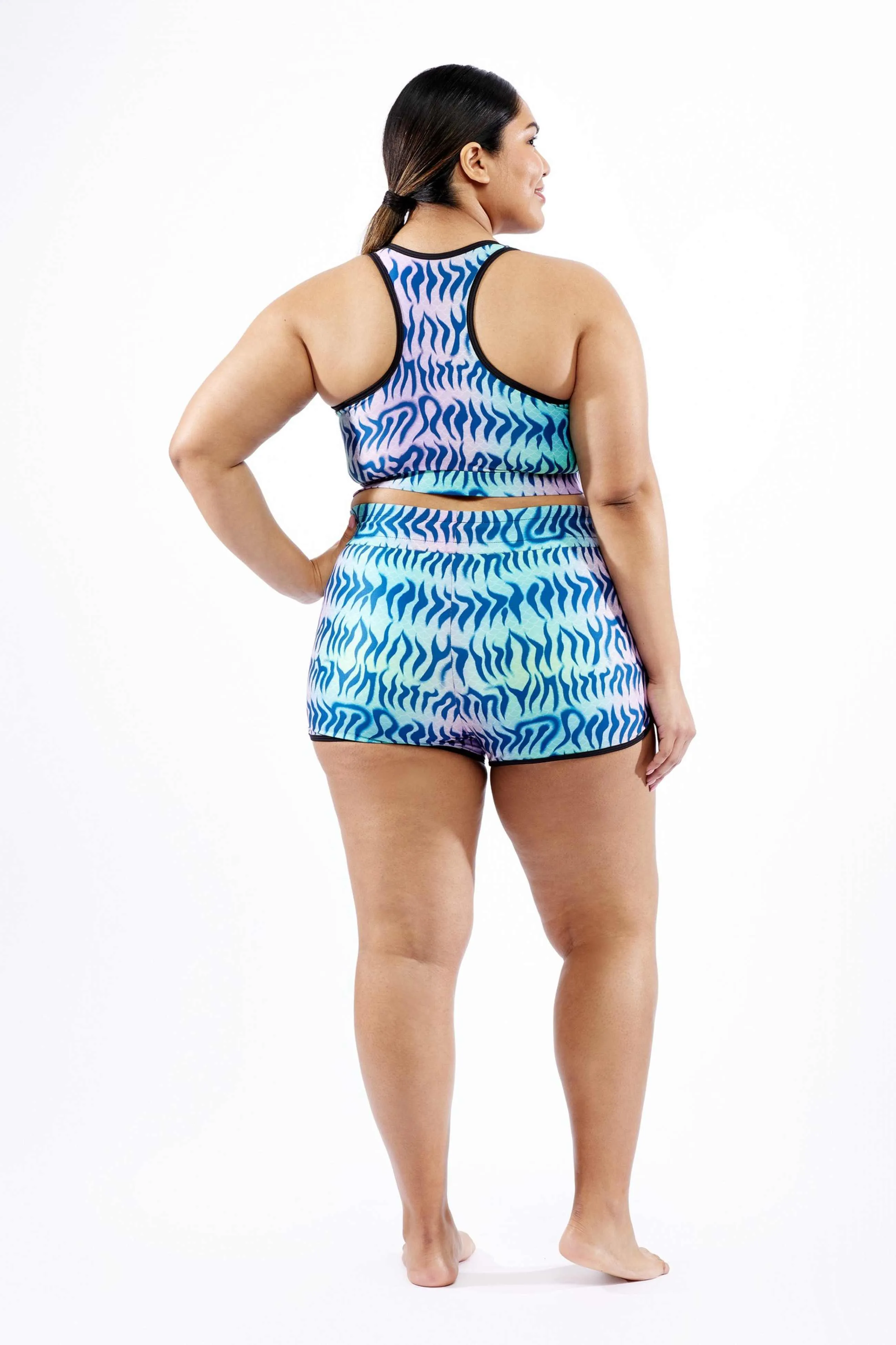 Swim High Waisted Boy Short - Head Over Eels
