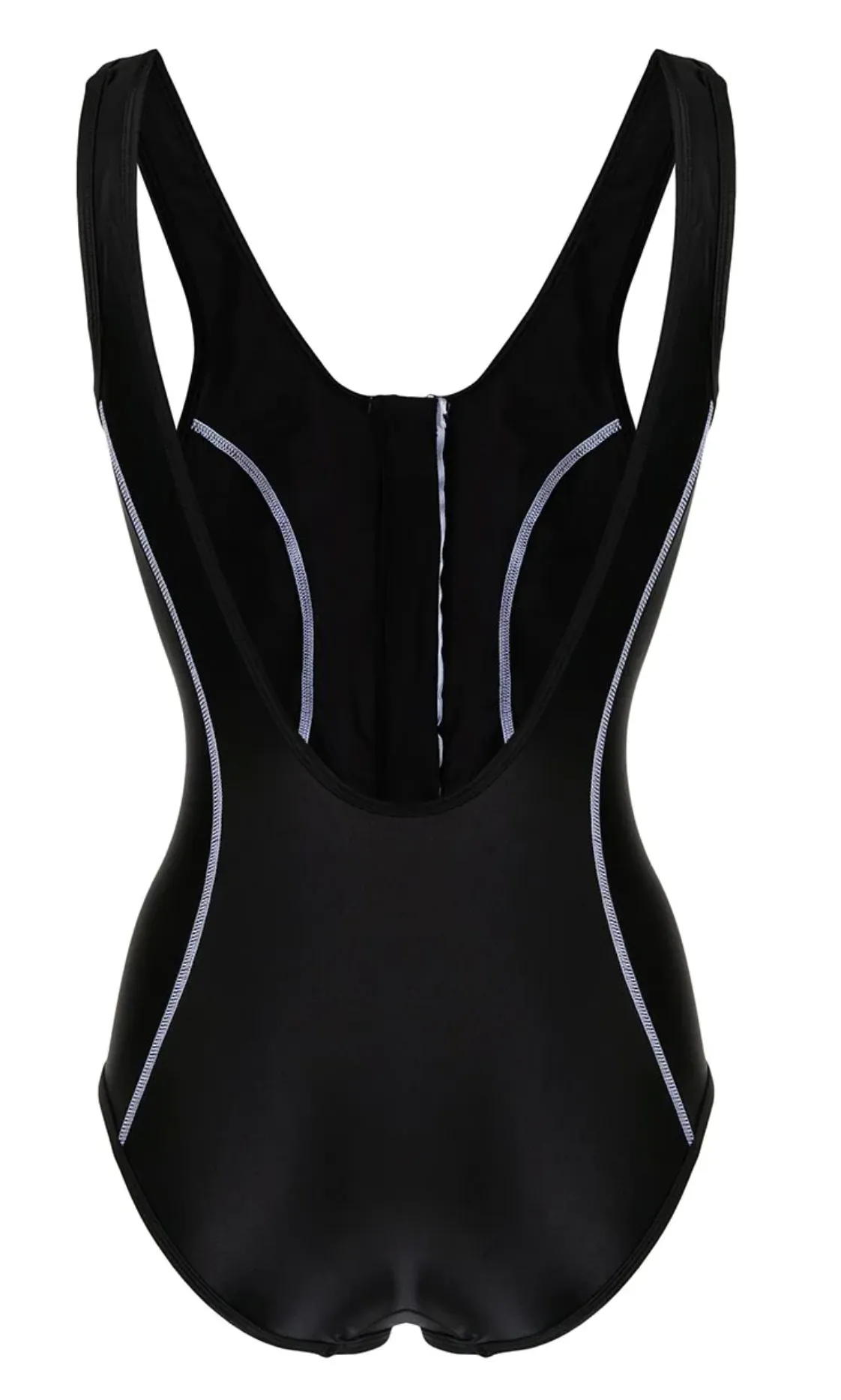 Tamara Scoop Zip One Piece | Black