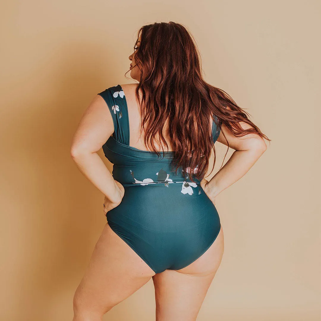 The Victoria Off Shoulder One-Piece Swimsuit