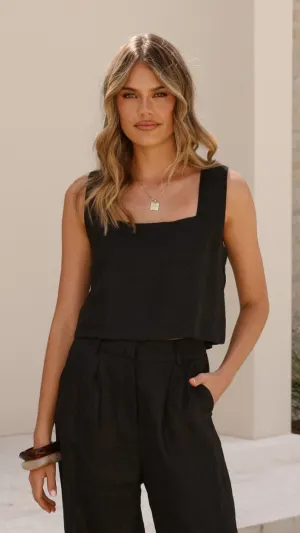 Tillie Crop Top - Black