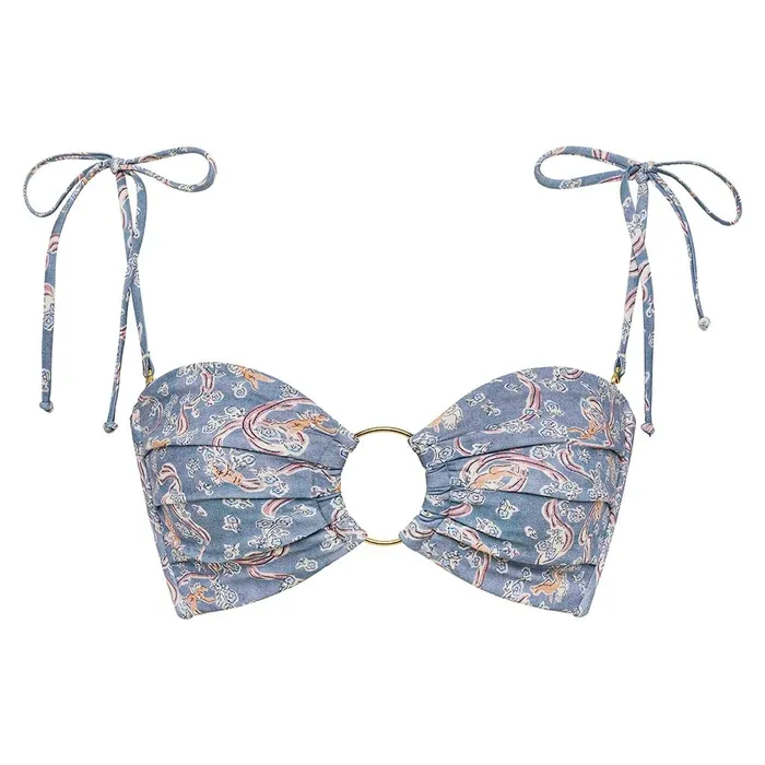 Tori Ties Bandeau Bikini Top Cupid