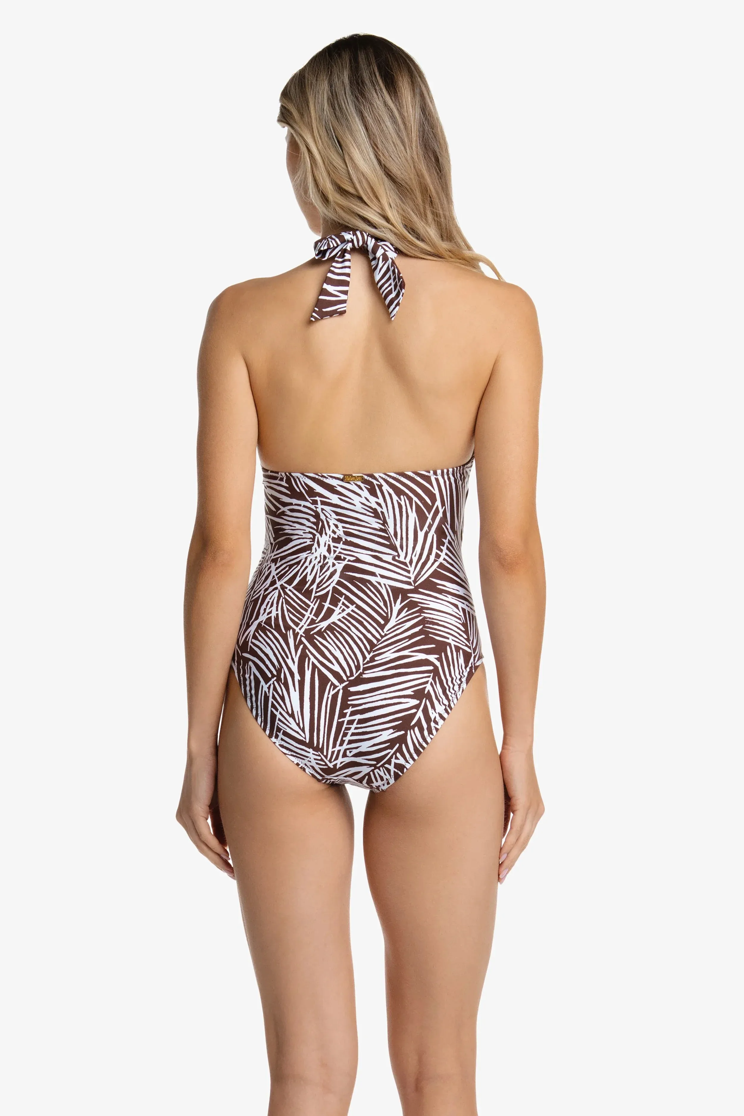 Tortoise Wrap One-Piece  |  Paradise Palm