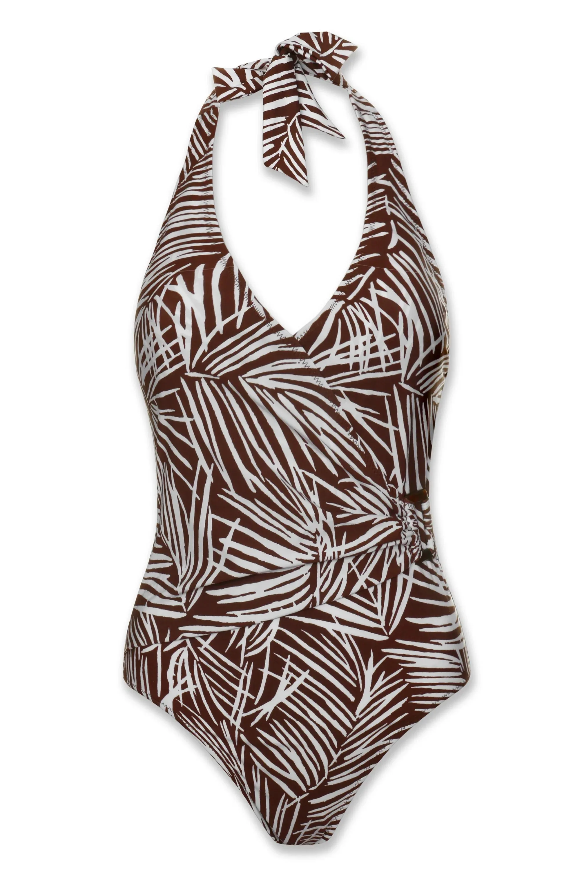 Tortoise Wrap One-Piece  |  Paradise Palm