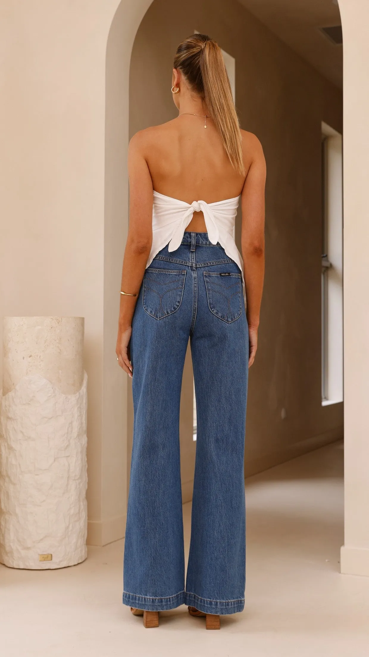 Tory Strapless Top - White