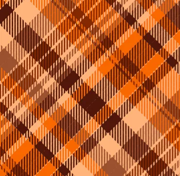 Vice Triangle Bikini Top - Orange Plaid