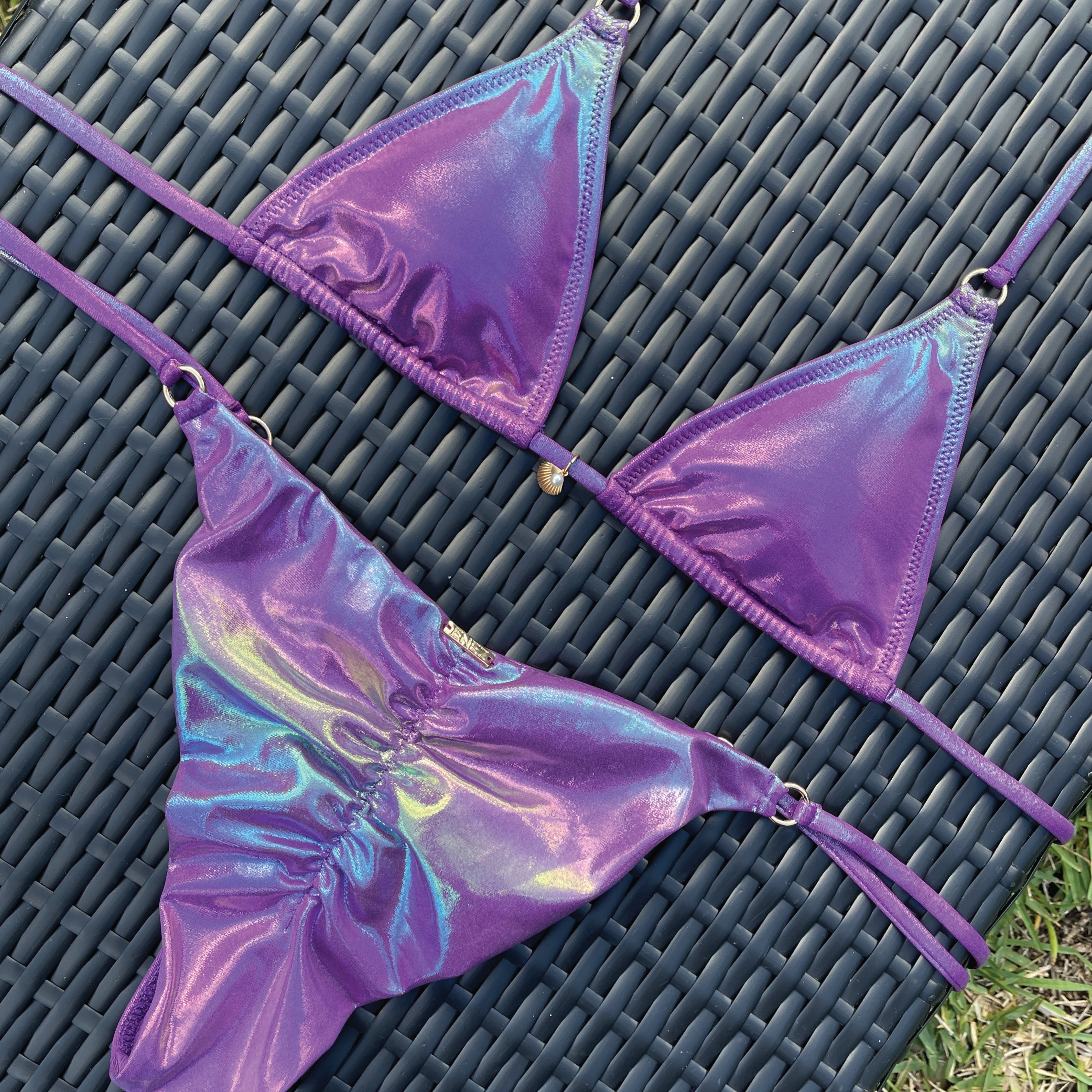 VIVIAN SCRUNCH BOTTOM - PURPLE AURA