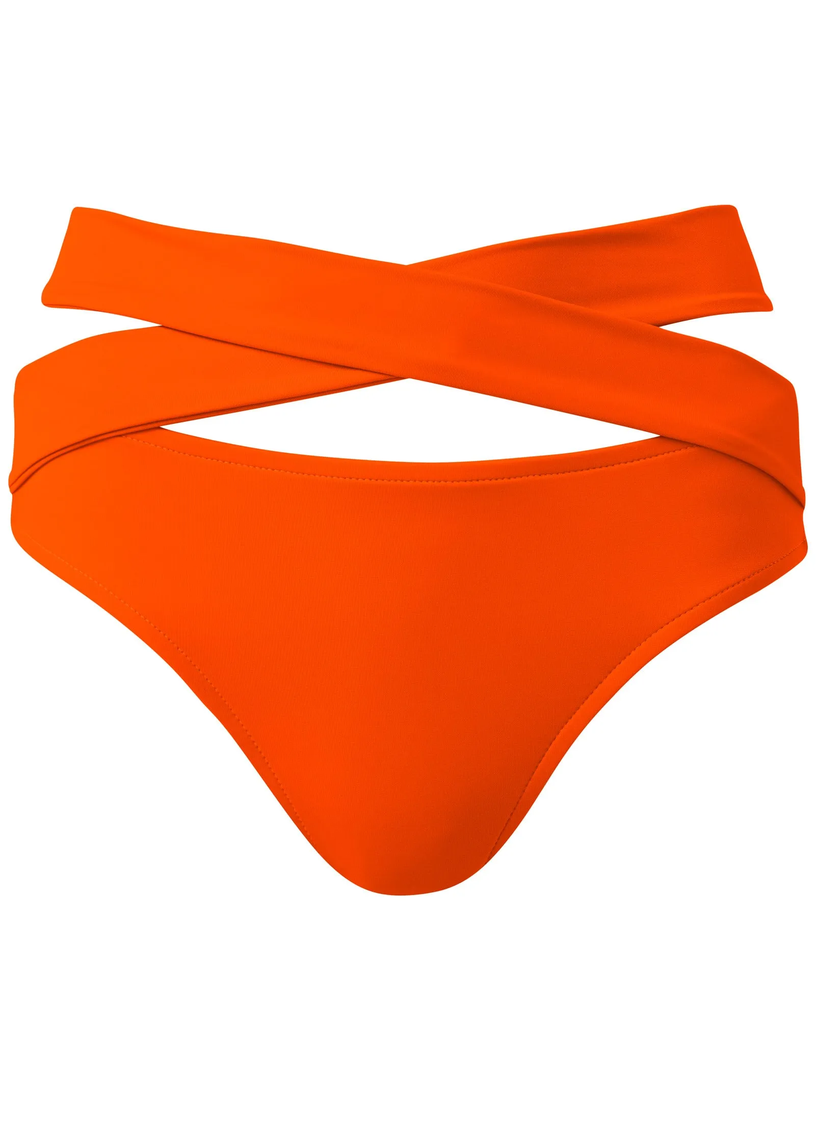 Wrapped Mid-Rise Bottom - Burnt Orange
