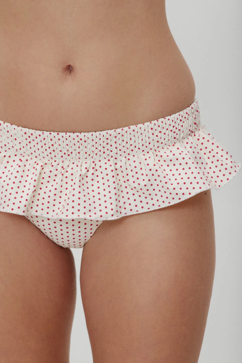 x BELLA HADID Sunday Swim Skirt - Strawberry Polka Dot
